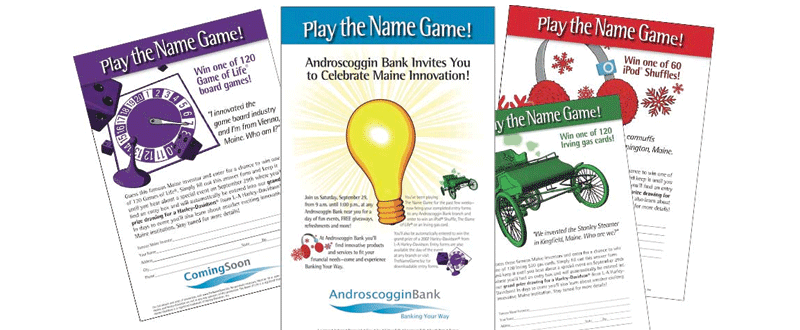 Androscoggin Bank / Name Game Promotion